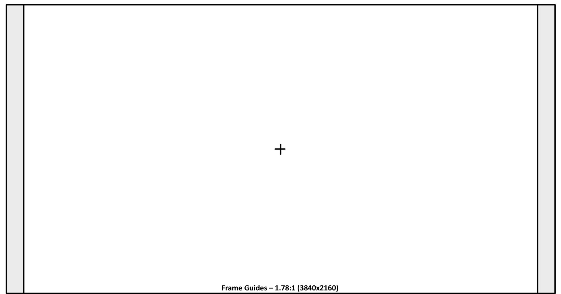 Example frame guides for a UHD extraction from a Sony F55